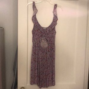 Dress with front cut out